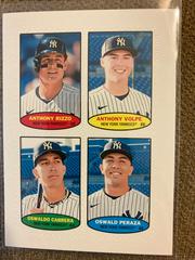 Anthony Rizzo, Anthony Volpe, Oswaldo Cabrera, Oswald Peraza Baseball Cards 2023 Topps Heritage 1974 Stamps High Number Prices