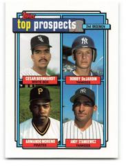 Bernhardt, DeJardin, Moreno, Stankiewicz Baseball Cards 1992 Topps Micro Prices