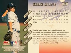 Rear | Karim Garcia Baseball Cards 1997 Panini Donruss Team Set
