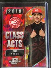 Trae Young [Red Cracked Ice] Basketball Cards 2018 Panini Contenders Optic Class Acts Prices
