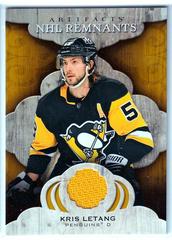 Kris Letang Hockey Cards 2021 Upper Deck Artifacts NHL Remnants Prices