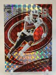 Skyy Moore [Red] Football Cards 2022 Panini Chronicles Draft Picks Spectra Prices
