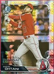 Shohei Ohtani [Orange Refractor] #BNR-SO Baseball Cards 2019 Bowman Chrome National Convention Prices