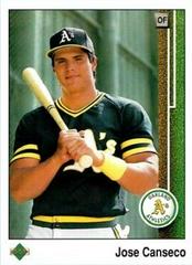Jose Canseco #371 Baseball Cards 1989 Upper Deck Prices