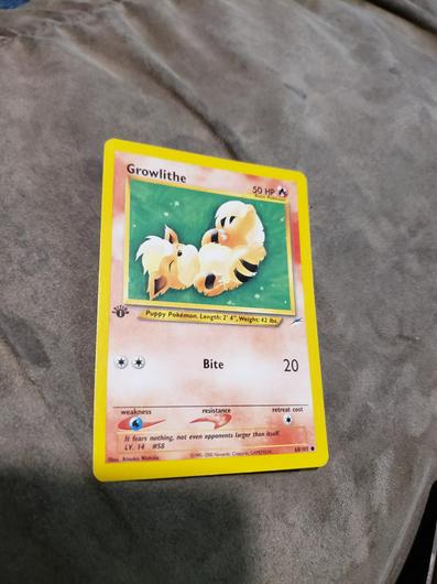 Growlithe [1st Edition] #68 photo