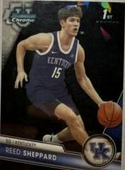 Reed Sheppard [Black] #45 Basketball Cards 2023 Bowman Chrome University Prices