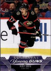 Ridly Greig Hockey Cards 2023 Upper Deck UD Canvas Prices