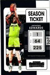 Anthony Edwards #5 Basketball Cards 2021 Panini Contenders Prices