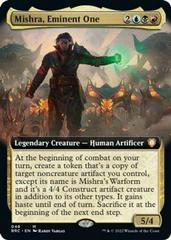 Mishra, Eminent One [Extended Art Foil] Magic Brother's War Commander Prices
