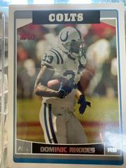 Dominic Rhodes Football Cards 2006 Topps Team Set Colts Prices
