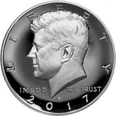 2017 S [SILVER PROOF] Coins Kennedy Half Dollar Prices