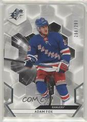 Adam Fox #49 Hockey Cards 2020 SPx Prices