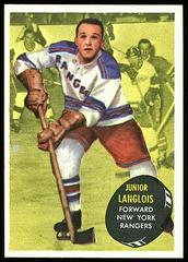 Junior Langlois #46 Hockey Cards 1961 Topps Prices