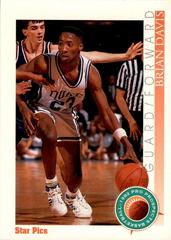 Brian Davis #18 Basketball Cards 1992 Star Pics Prices