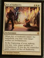 MTG 1x Act Of Authority Commander 2013 Rare Exile NM 