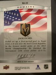 Backside | Jack Eichel Hockey Cards 2022 Upper Deck MVP Domains