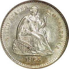 1865 S Coins Seated Liberty Half Dime Prices