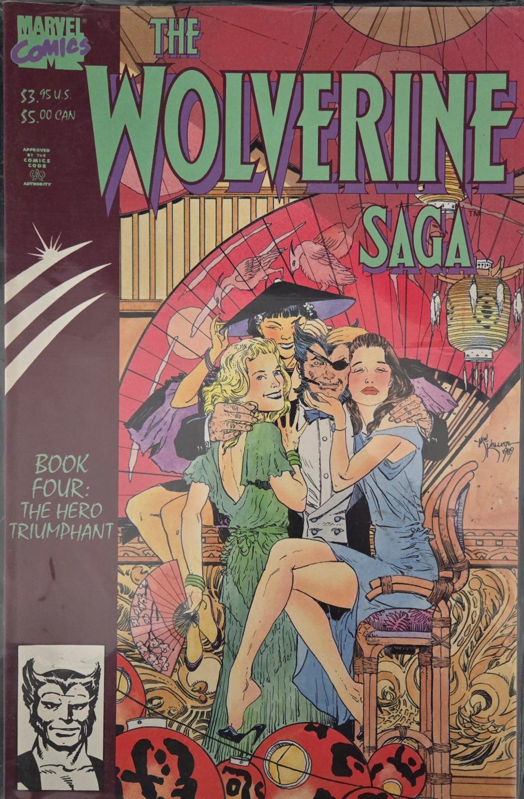 Wolverine Saga: The Hero Triumphant #4 (1990) Comic Books Wolverine Saga