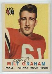 Milt Graham #52 Football Cards 1959 Topps CFL Prices
