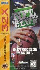 NFL Quarterback Club - Manual | NFL Quarterback Club Sega 32X