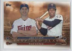 Joe Mauer, Rod Carew #I-6 Baseball Cards 2015 Topps Inspired Play Prices