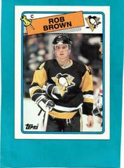 Rob Brown #109 Hockey Cards 1988 Topps Prices