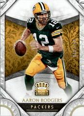 Aaron Rodgers [Holo Gold] #25 Football Cards 2016 Panini Crown Royale Prices