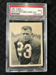 Dick Christy Football Cards 1961 Fleer Wallet Pictures Prices