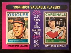 1964-Most Valuable Players [Robinson, Boyer] #202 Baseball Cards 1975 Topps Prices