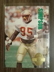 Carl Simpson #182 Football Cards 1993 Classic Four Sport Prices