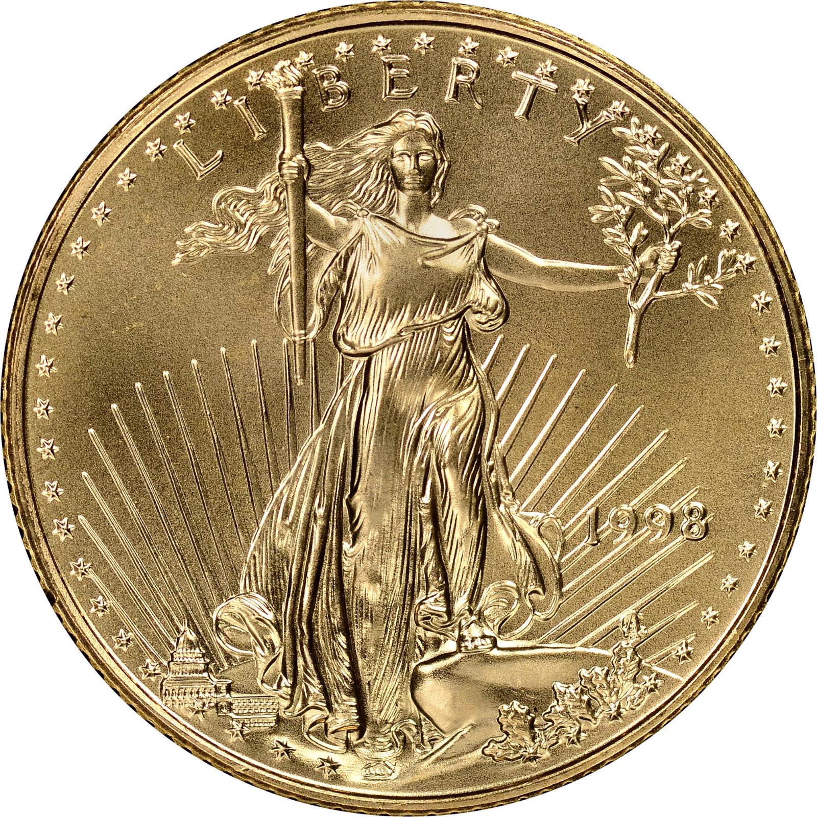 1998 Coins $10 American Gold Eagle