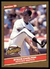 Steve Carlton Baseball Cards 1986 Donruss Highlights Prices