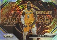LeBron James [Silver] #3 Basketball Cards 2023 Panini Prizm Fireworks Prices