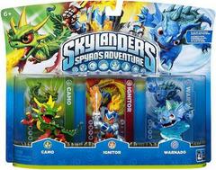 Skylanders: Spyro's Adventure Triple Pack [Camo, Ignitor, Warnado] Skylanders Prices