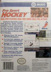 Pro Sports Hockey - Back | Pro Sports Hockey NES