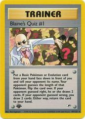 Blaine's Quiz #1 [1st Edition] #97 Pokemon Gym Heroes Prices