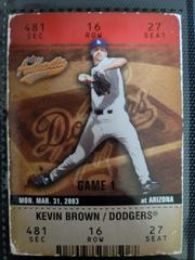Kevin Brown #76 Baseball Cards 2003 Fleer Authentix Prices