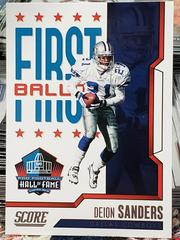 Deion Sanders Football Cards 2023 Panini Score First Ballot Prices