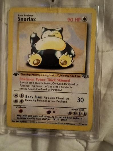 Snorlax St Edition Ungraded Pokemon Jungle