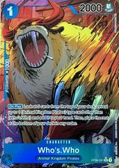 Who's.Who [Alternate Art] OP04-051 One Piece Kingdoms of Intrigue Prices