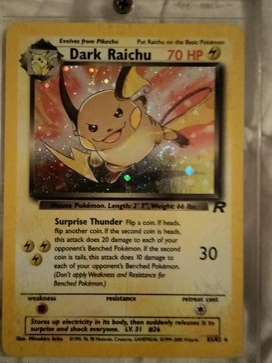 Dark Raichu #83 photo