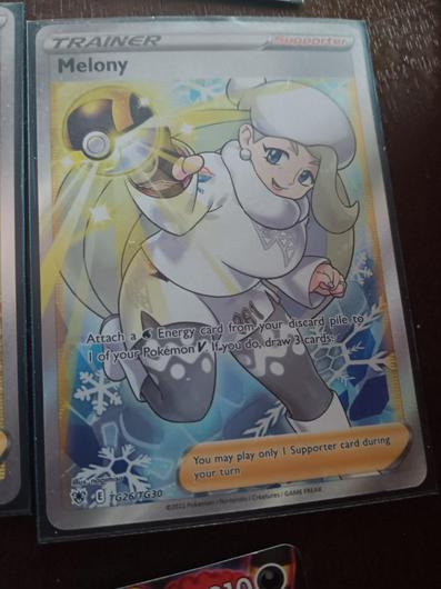melony pokemon card full art Melony - 195/198 - NM - Full Art - Chilling Reign - Pokemon main image 0