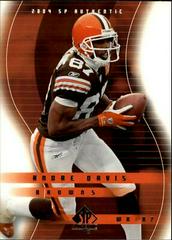 Andre Davis #21 Football Cards 2004 SP Authentic Prices