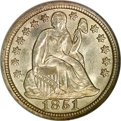 1851 Coins Seated Liberty Dime Prices