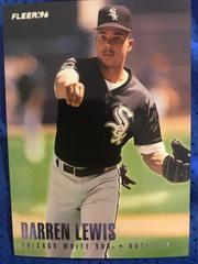 Darren Lewis Baseball Cards 1996 Fleer Prices