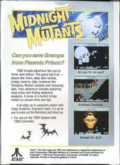 Midnight Mutants - Back | Midnight Mutants Atari 7800