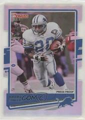 Barry Sanders [Silver Die Cut Press Proof] Football Cards 2020 Panini Donruss Prices