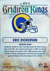 Back | Eric Dickerson Football Cards 2023 Panini Donruss All Time Gridiron Kings