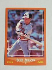 Brady Anderson [Glossy] Baseball Cards 1988 Score Traded Prices