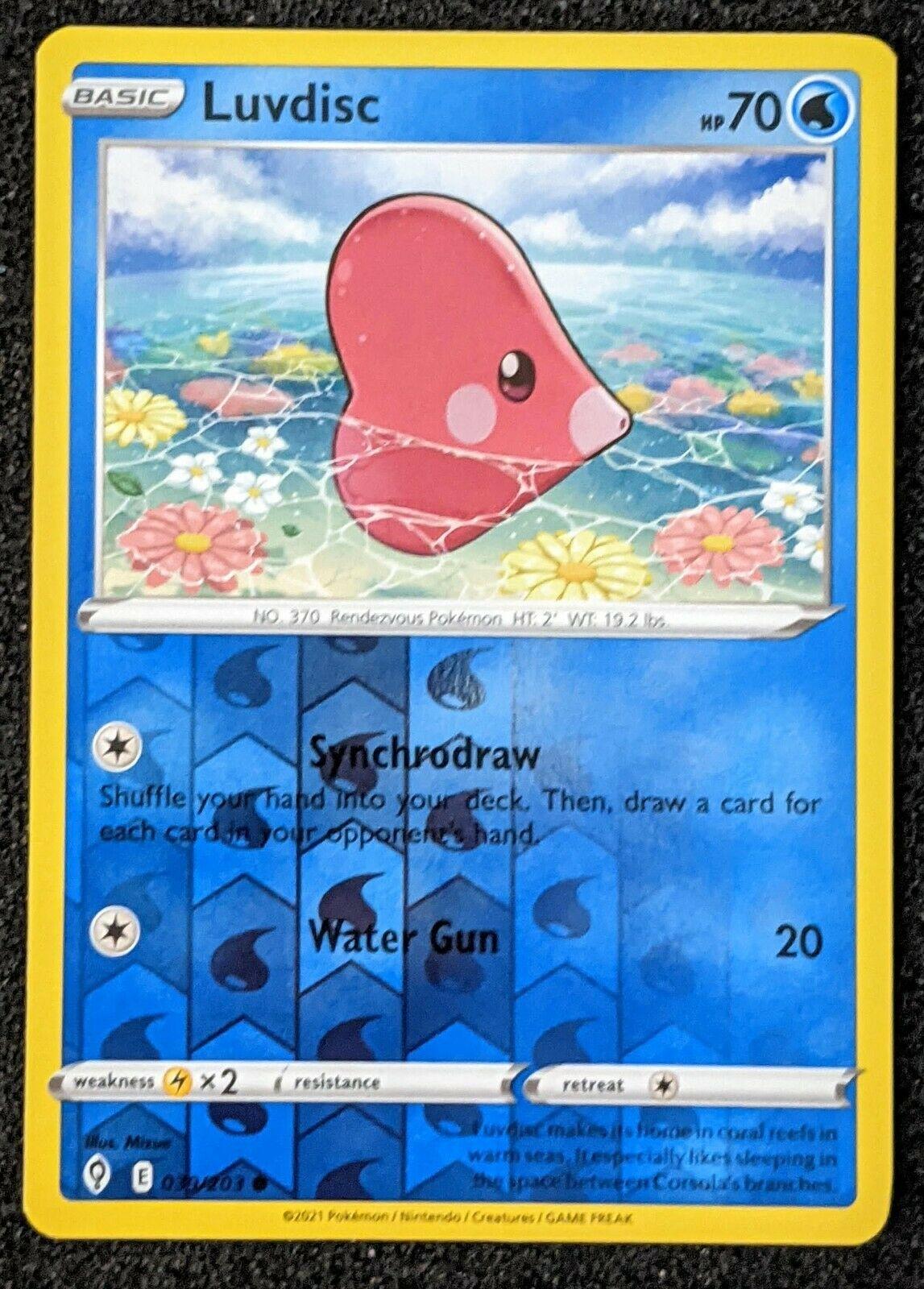 Luvdisc [Reverse Holo] 39 Prices Pokemon Evolving Skies Pokemon Cards